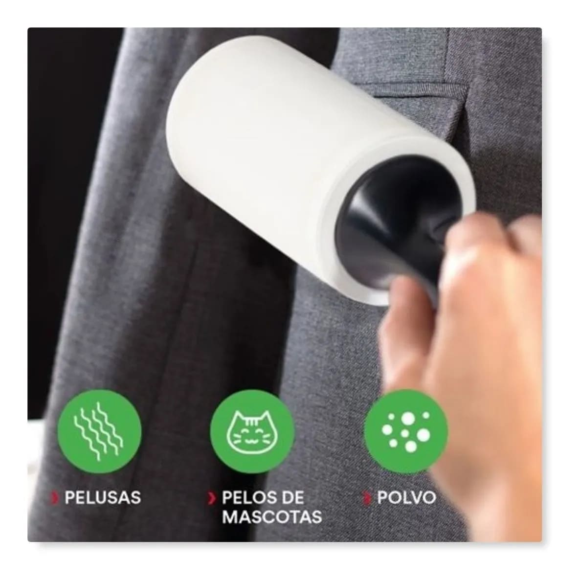 Coastal Lint Roller Rodillo Removedor De Pelo + Rollo X 60 Laminas