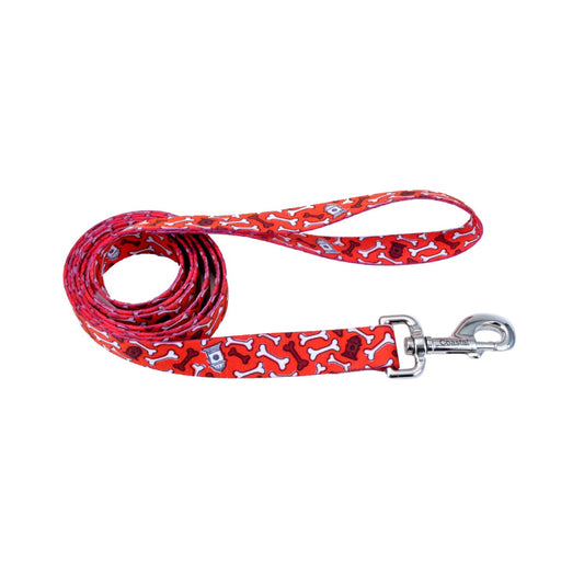 Coastal Correa Pet Attire Styles 1.20 M - Rojo C/Huesitos