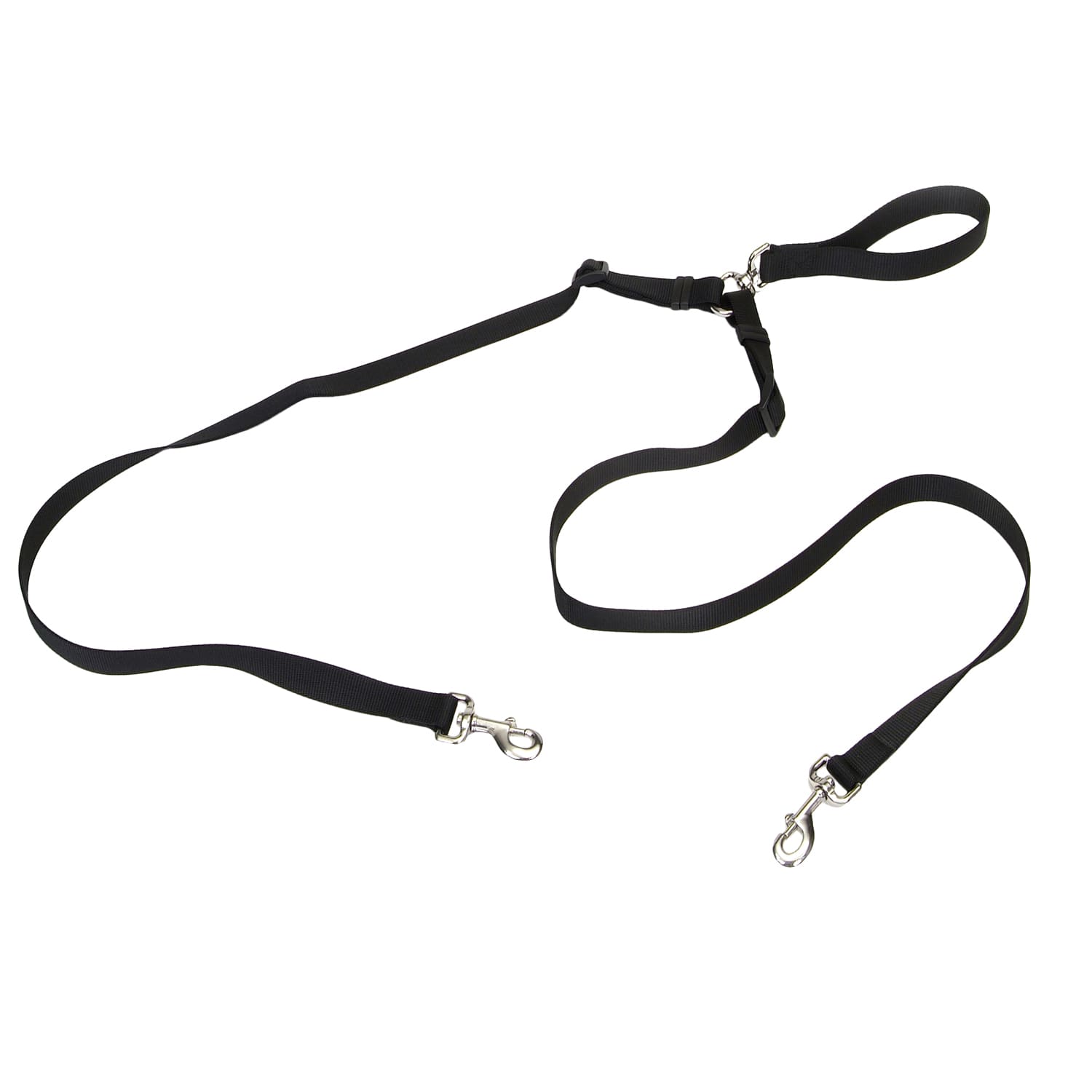 Coastal Correa Doble Correa Nylon Walking Syst 5/8'' X 1.20 M - Negro