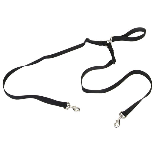 Coastal Correa Doble Correa Nylon Walking Syst 5/8'' X 1.20 M - Negro